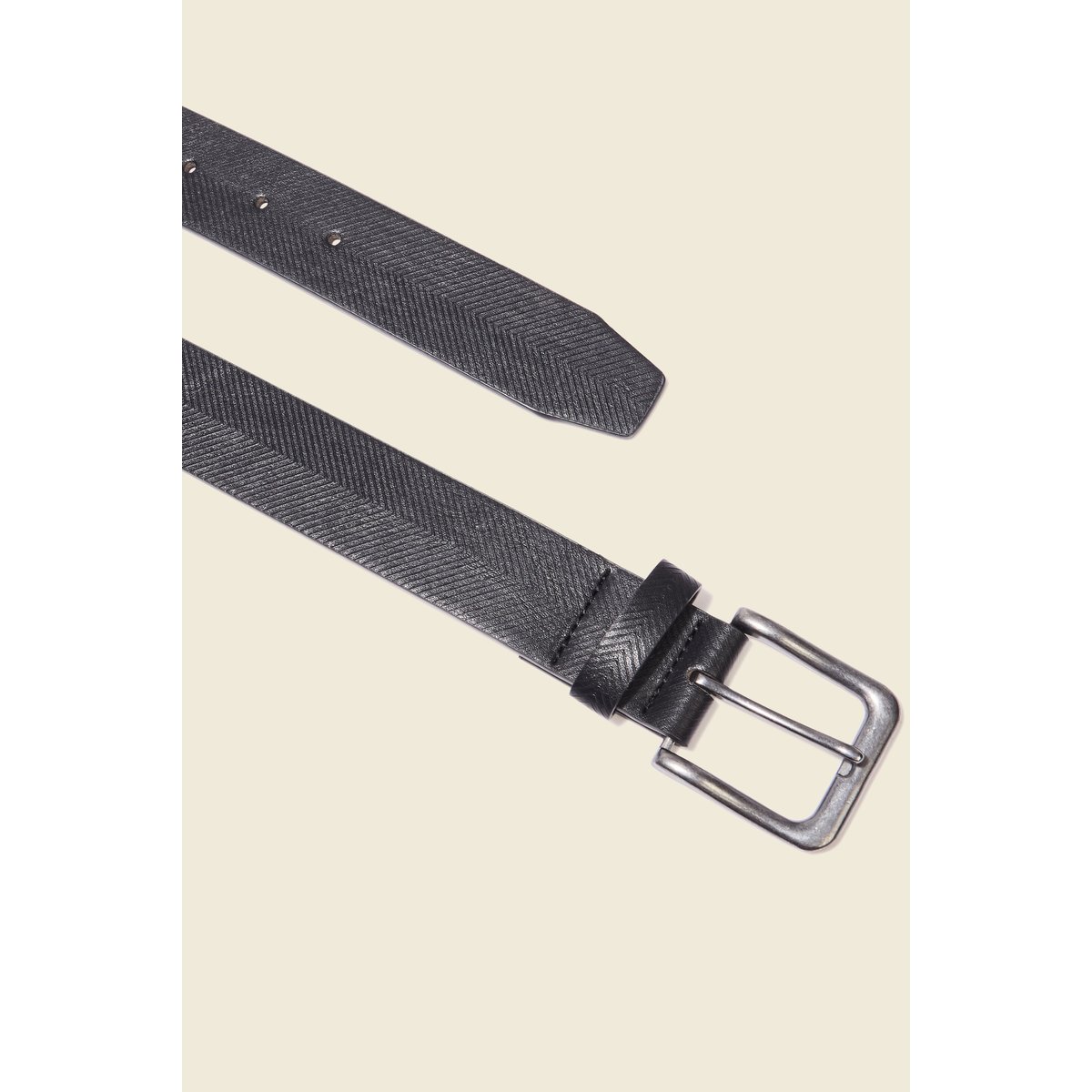 Ceinture embossée noir, BONOBO