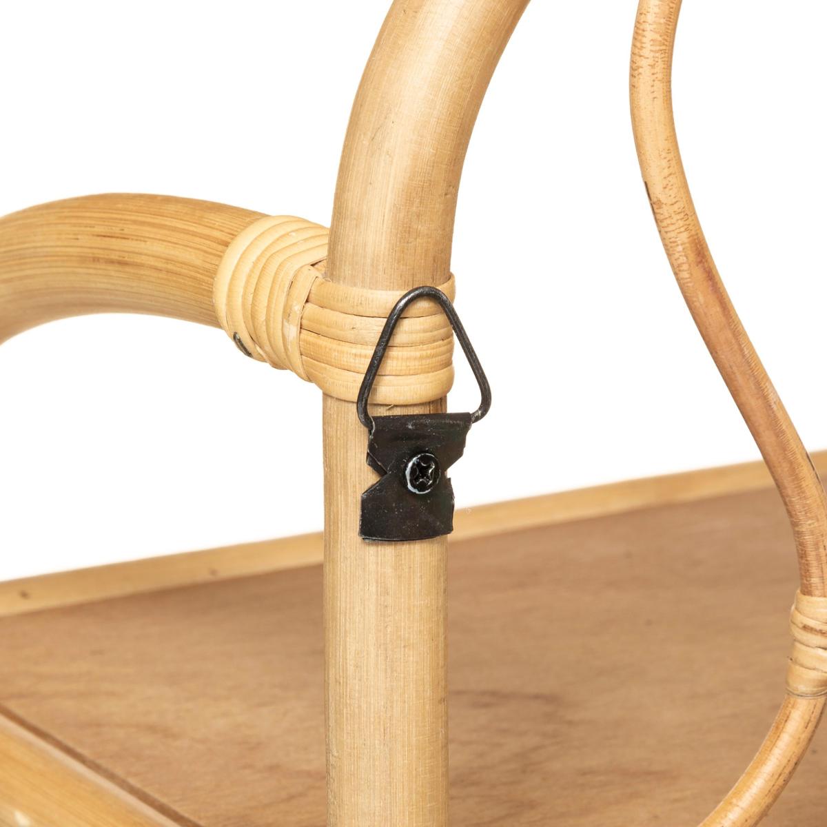 Étagère murale enfant en rotin COLETTE beige moyen, ATMOSPHERA FOR KIDS