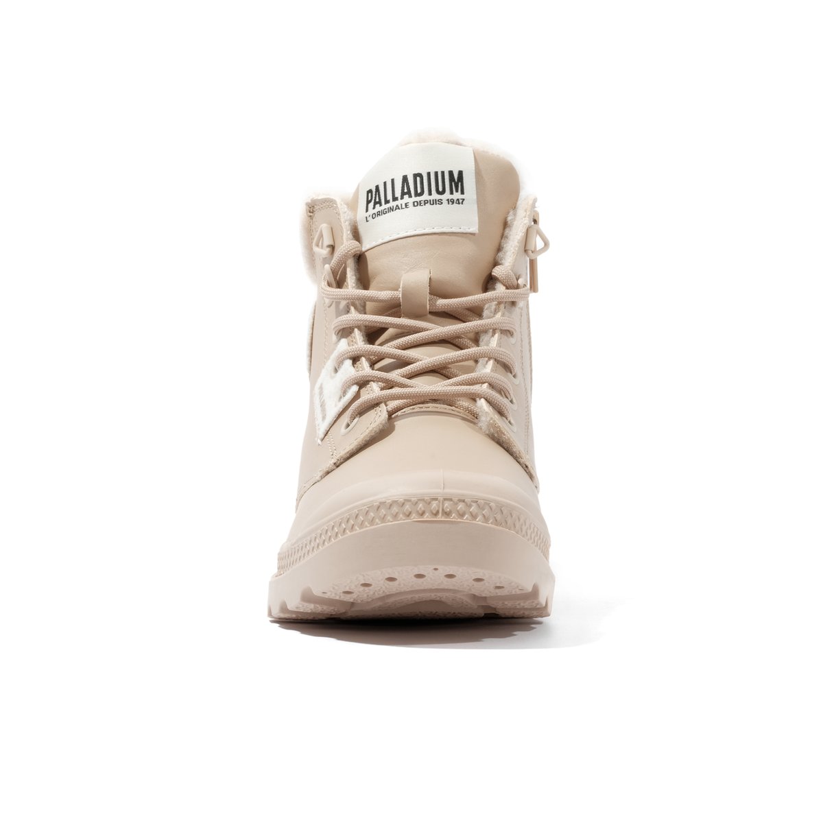 Boots en cuir Pampa Hi Snow Warm beige tan, PALLADIUM