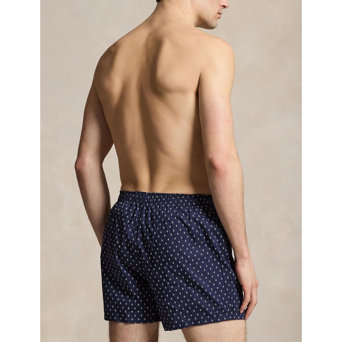 Pack of 3 Boxers in Cotton blue+white+navy, POLO RALPH LAUREN