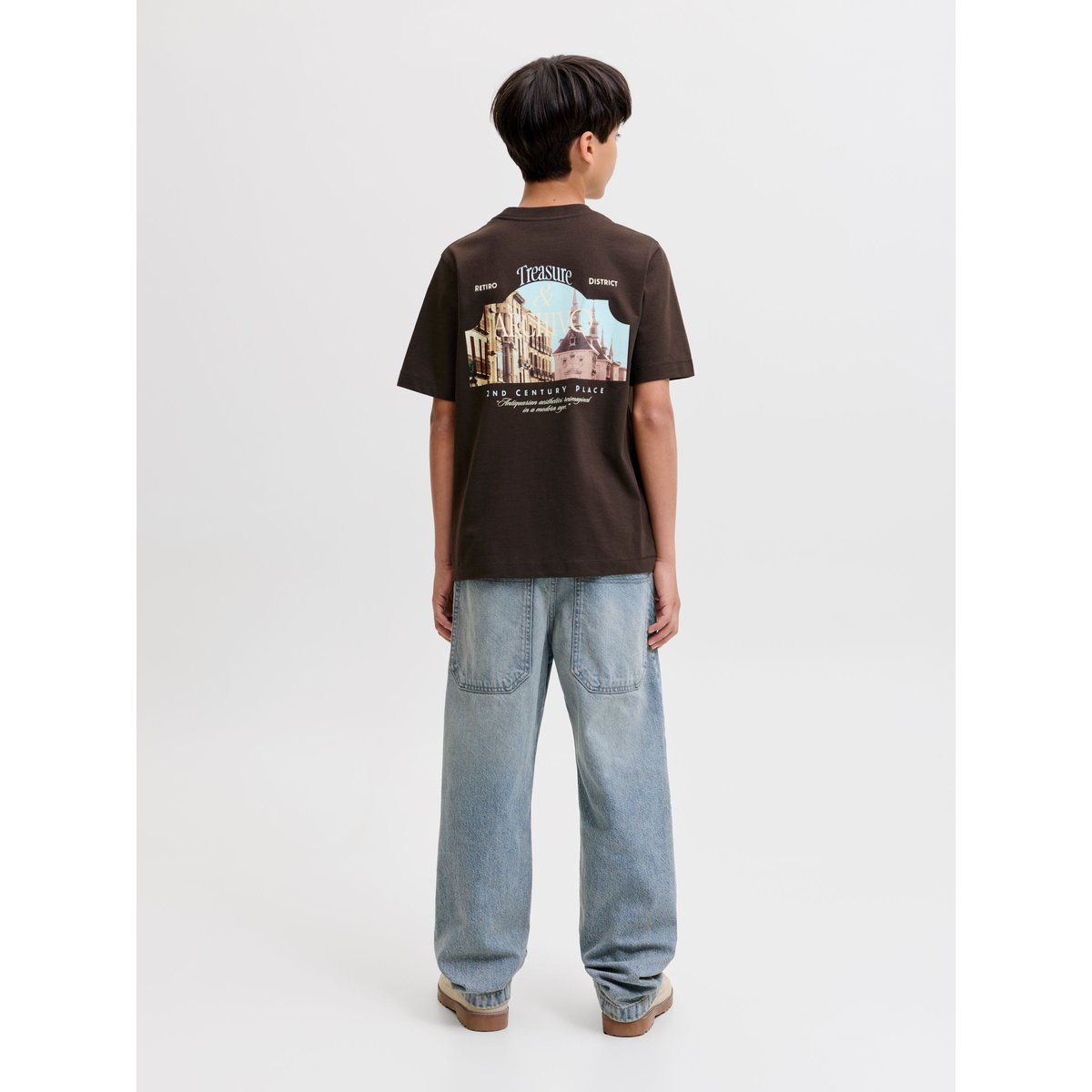 T-Shirt marron - java 1, JACK & JONES JUNIOR