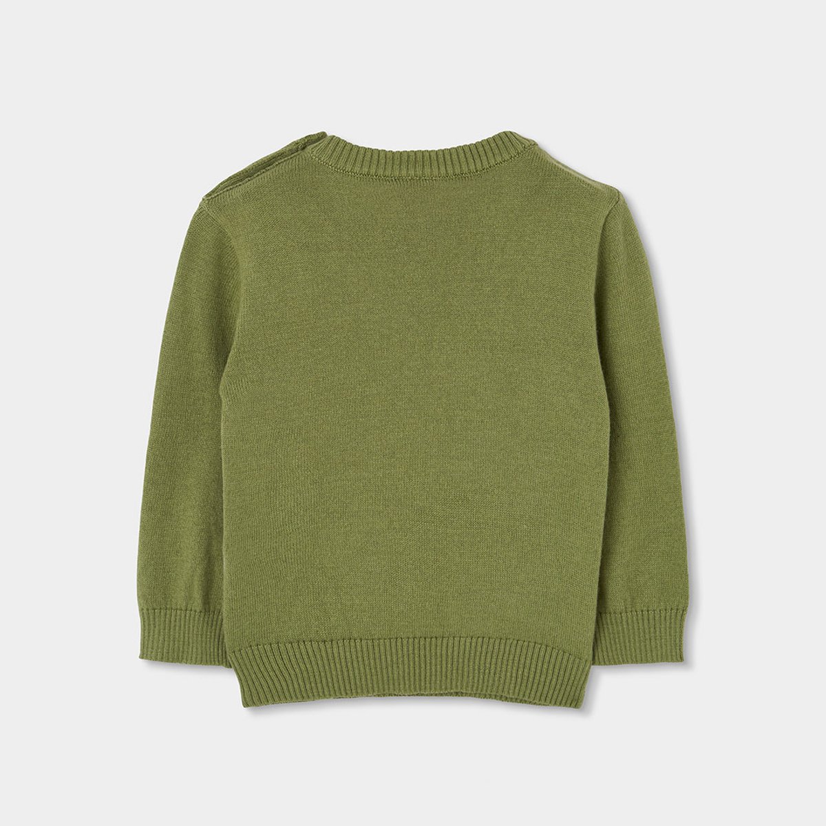 Pull garçon imprimé skieurs vert, BOBOLI