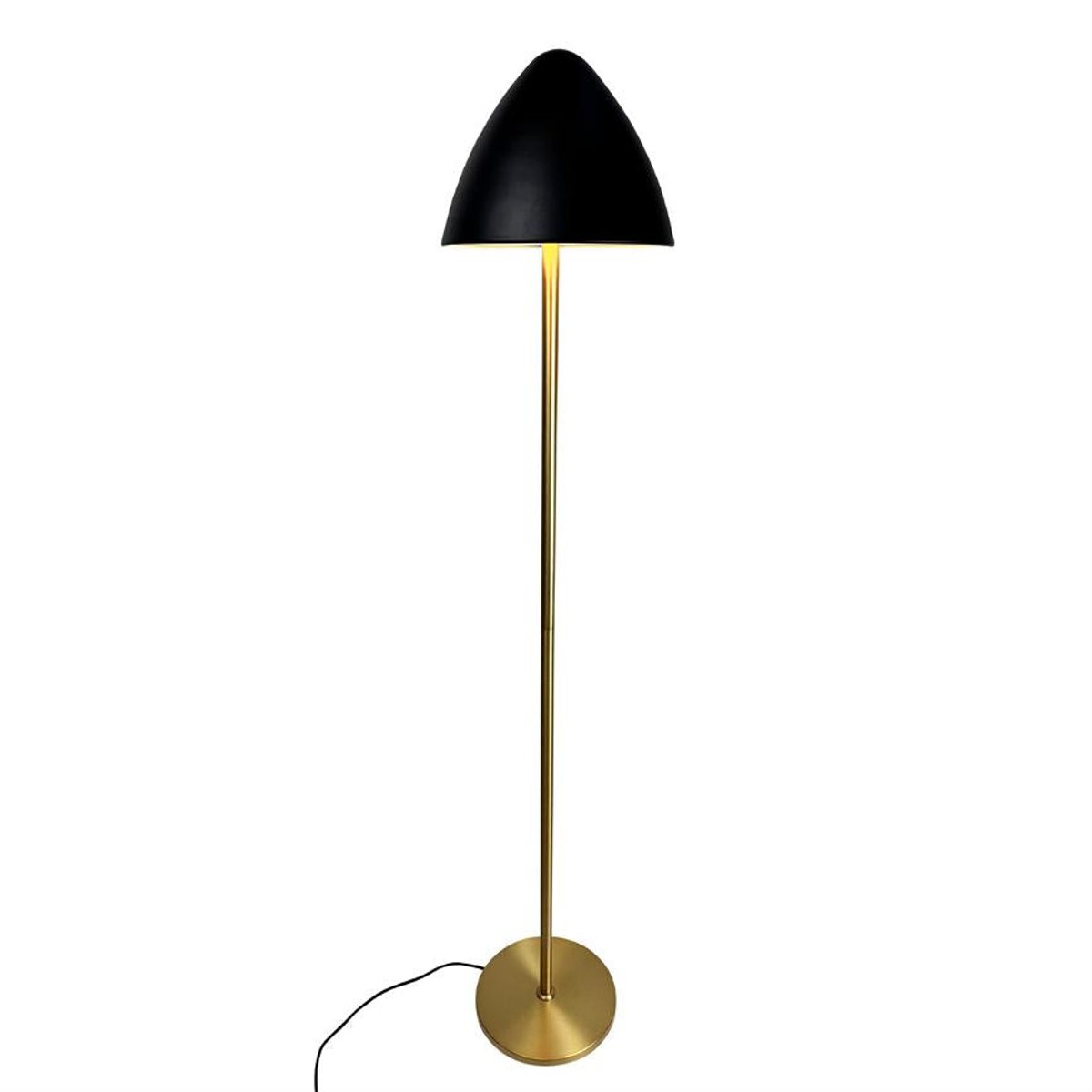 Lampadaire en Métal, noir et laiton OULU noir, laiton, DYBERG LARSEN
