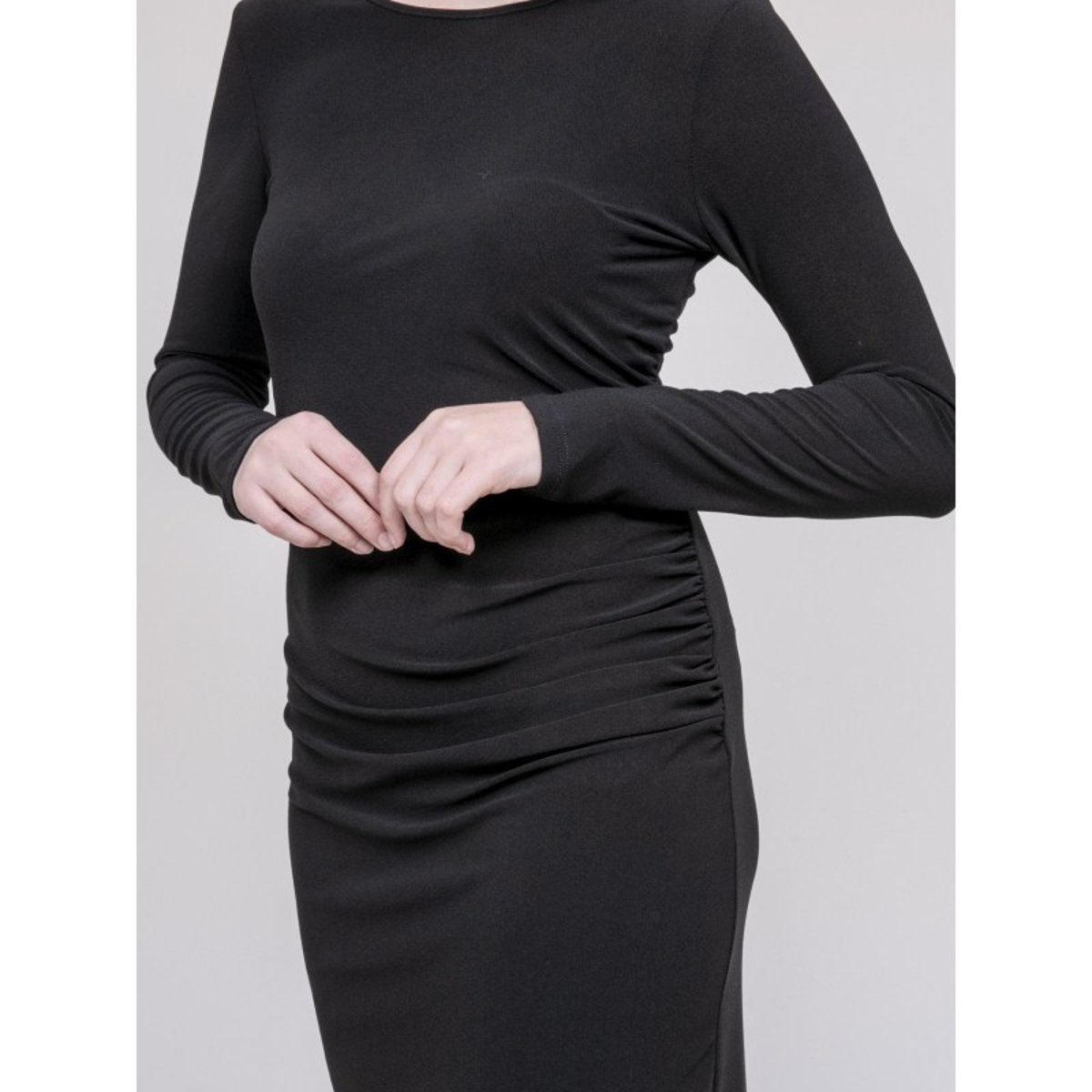 Robe Midi Irena noir, DONA LISA