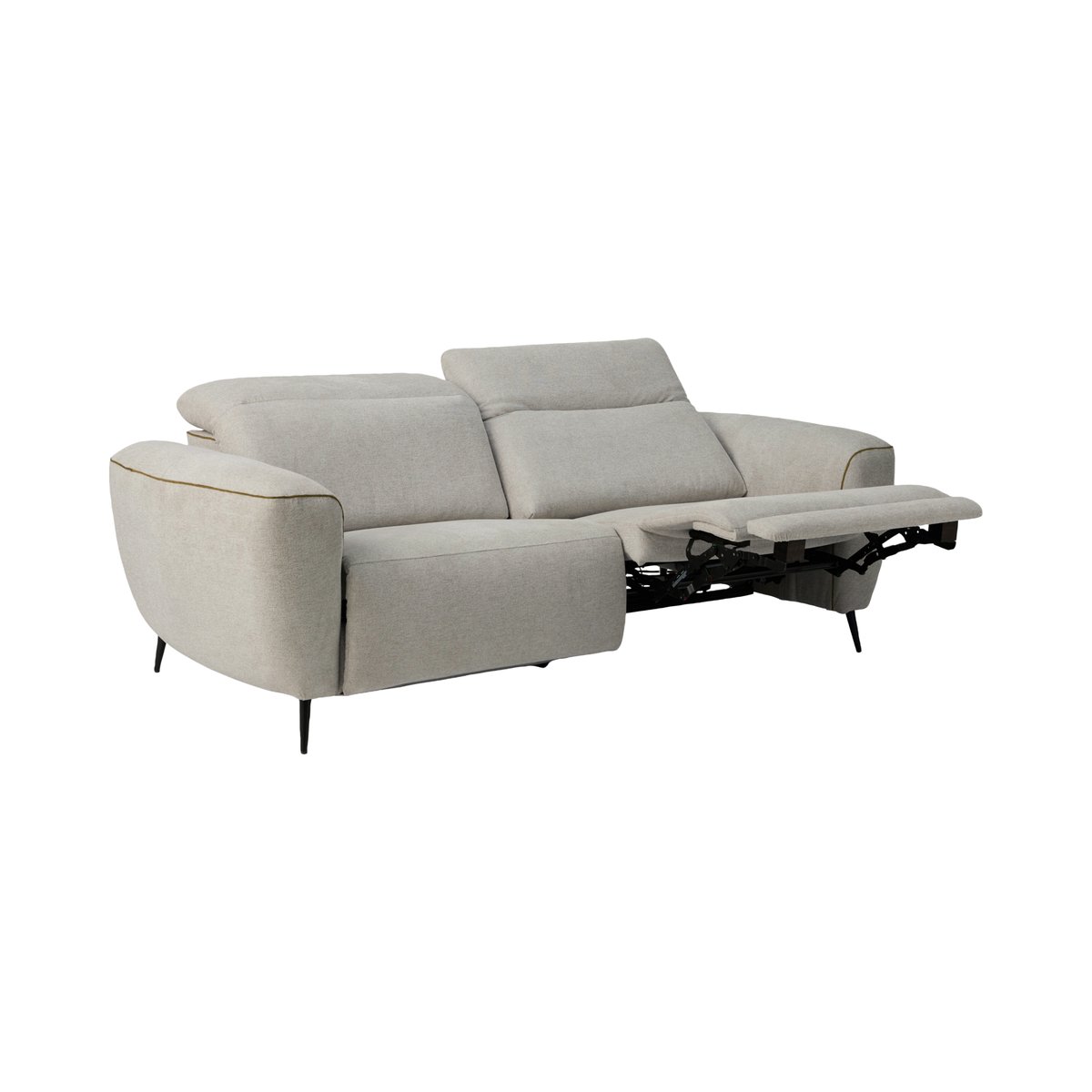 Canapé relax électrique tissu - MARCO gris perle, CAMIF
