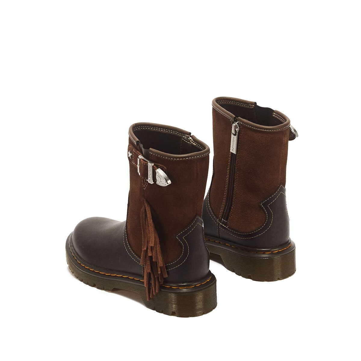 Genaya Rodeo Junior leather calf boots brown, DR. MARTENS