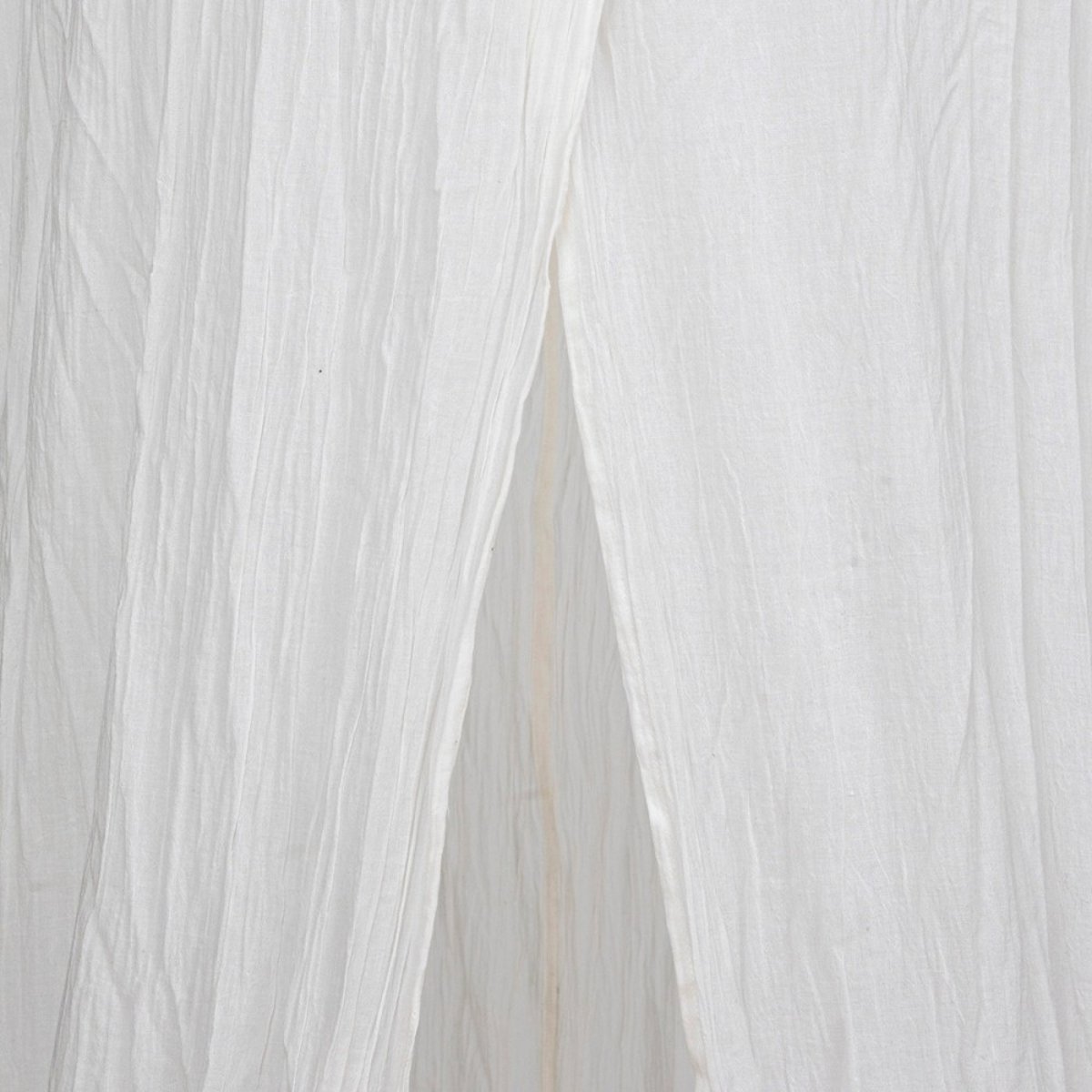 Ciel de lit double gaze de coton blanc blanc, ATMOSPHERA