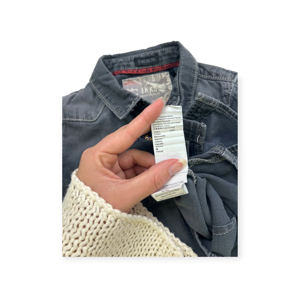 Chemise - Très bon état gris, IKKS