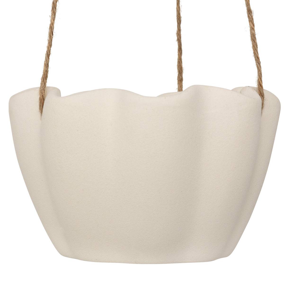 Cache-pot suspendu WILD blanc, ATMOSPHERA