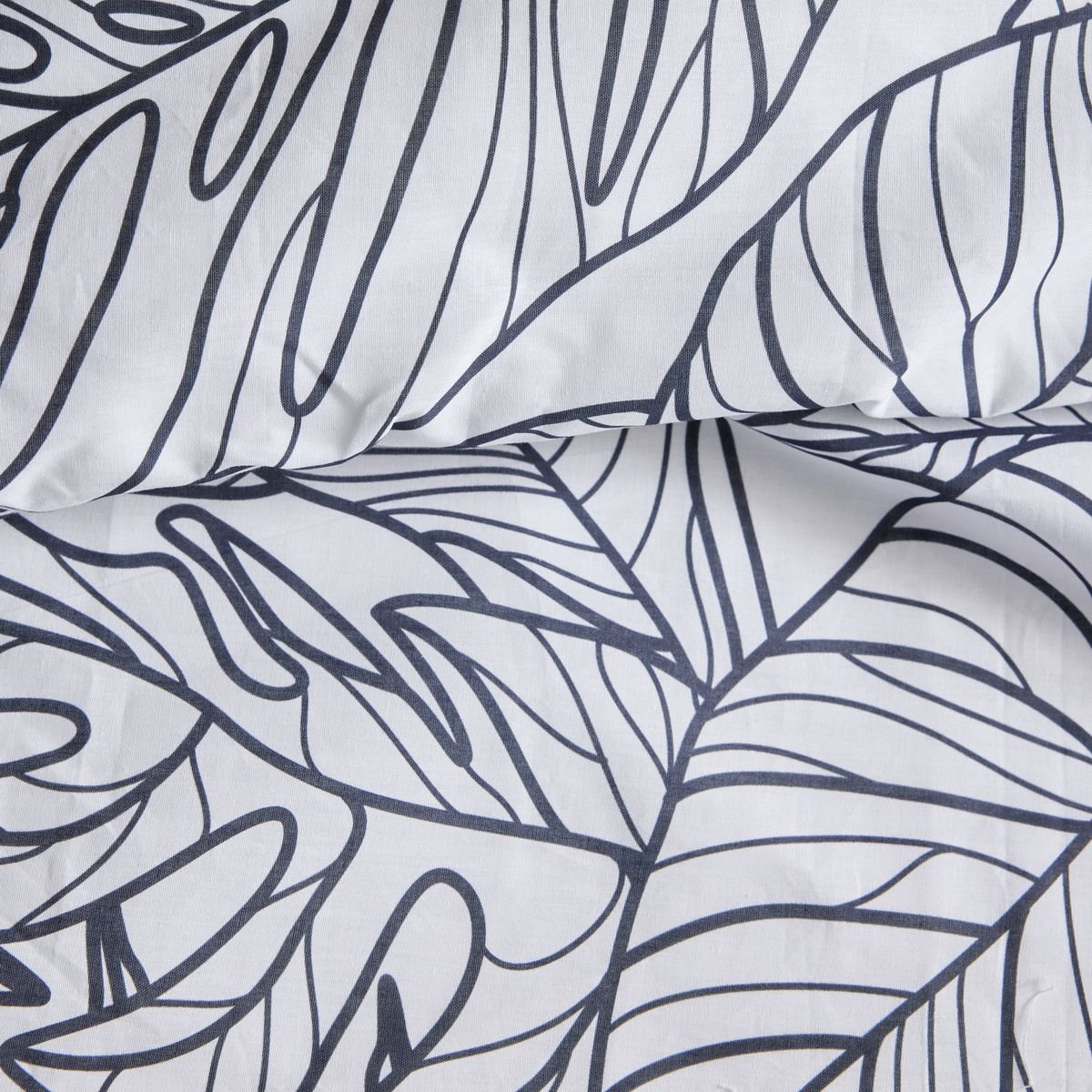 Parure de lit imprimé Floral Coton SUNSHINE RITA blanc, TODAY