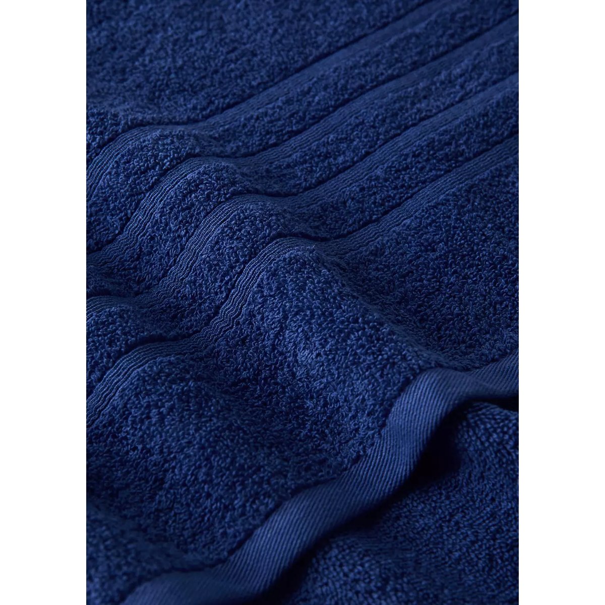 Serviette de bain coton bleu nuit, MANGO HOME