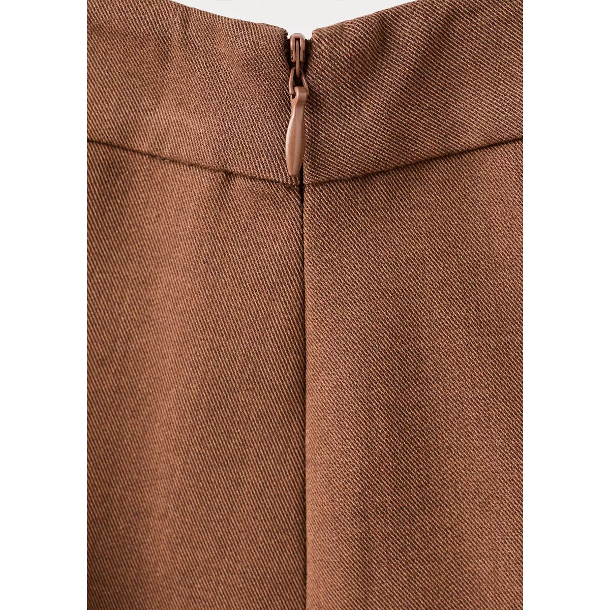 Pantalon costume large caramel, MANGO