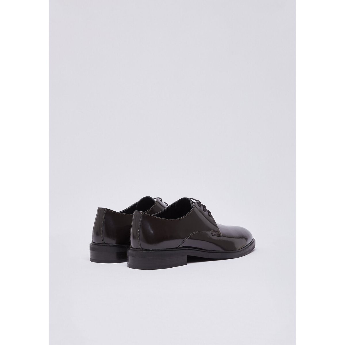 Chaussures à lacets en cuir marron foncé, LIU JO