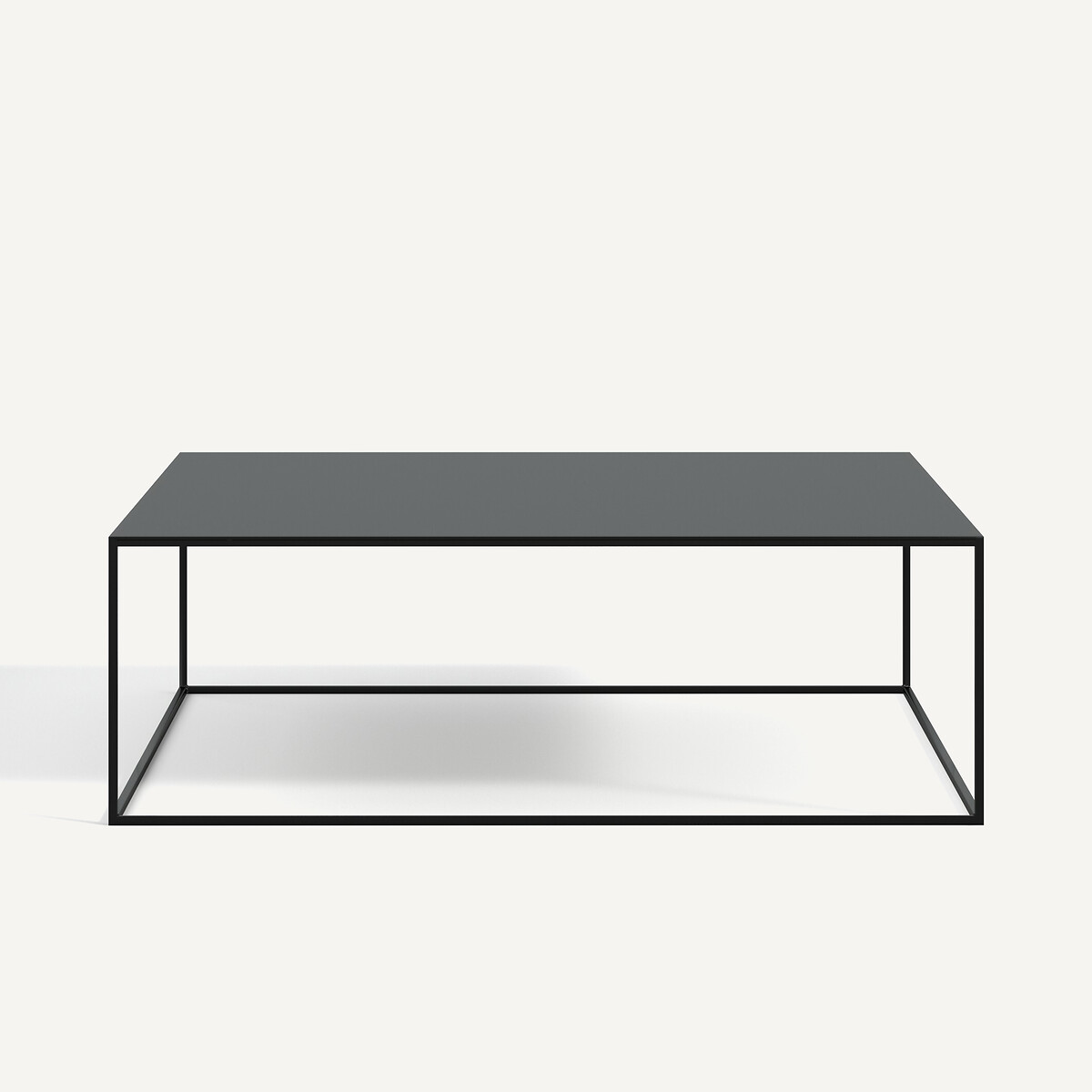 Table basse métal acier carrée, Romy noir, AM.PM