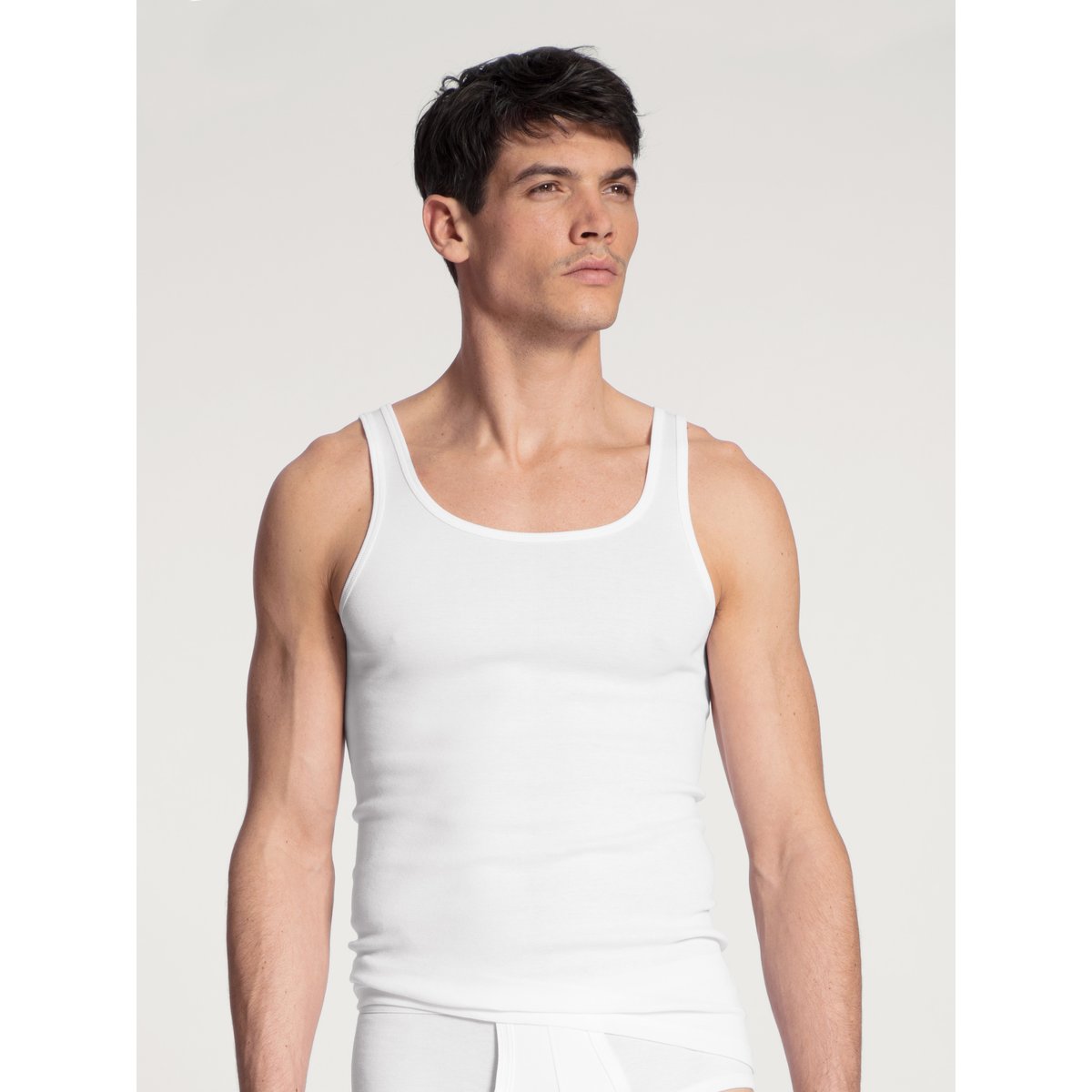 sans manches Coton TWISTED COTTON DUO blanc, CALIDA