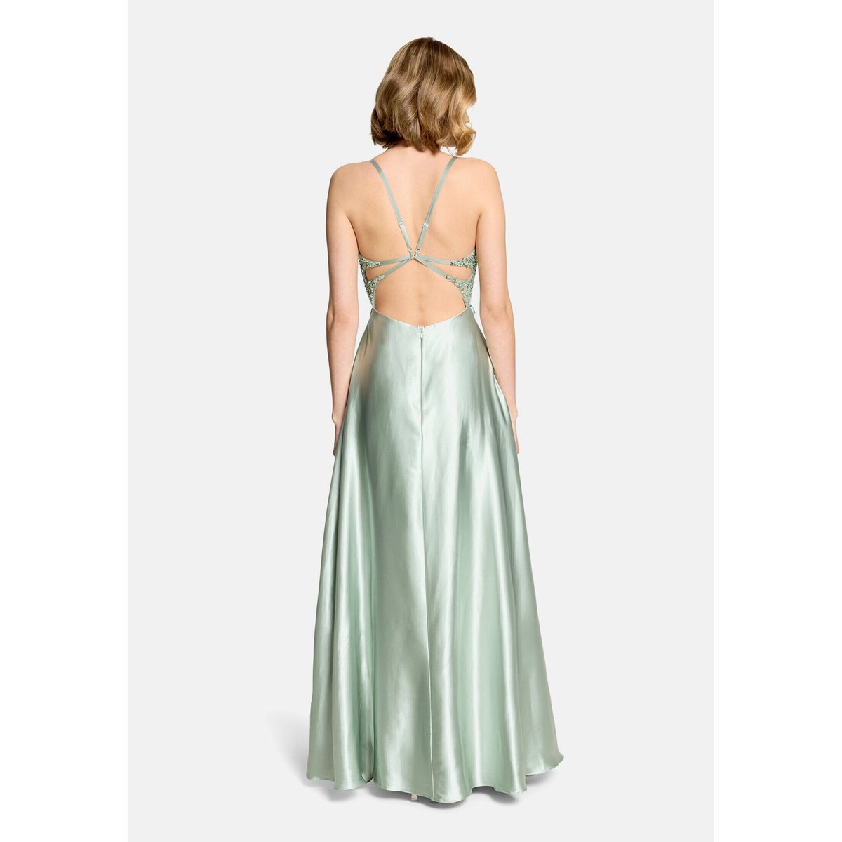 Robe de soirée à broderies fresh peppermint, VERA MONT