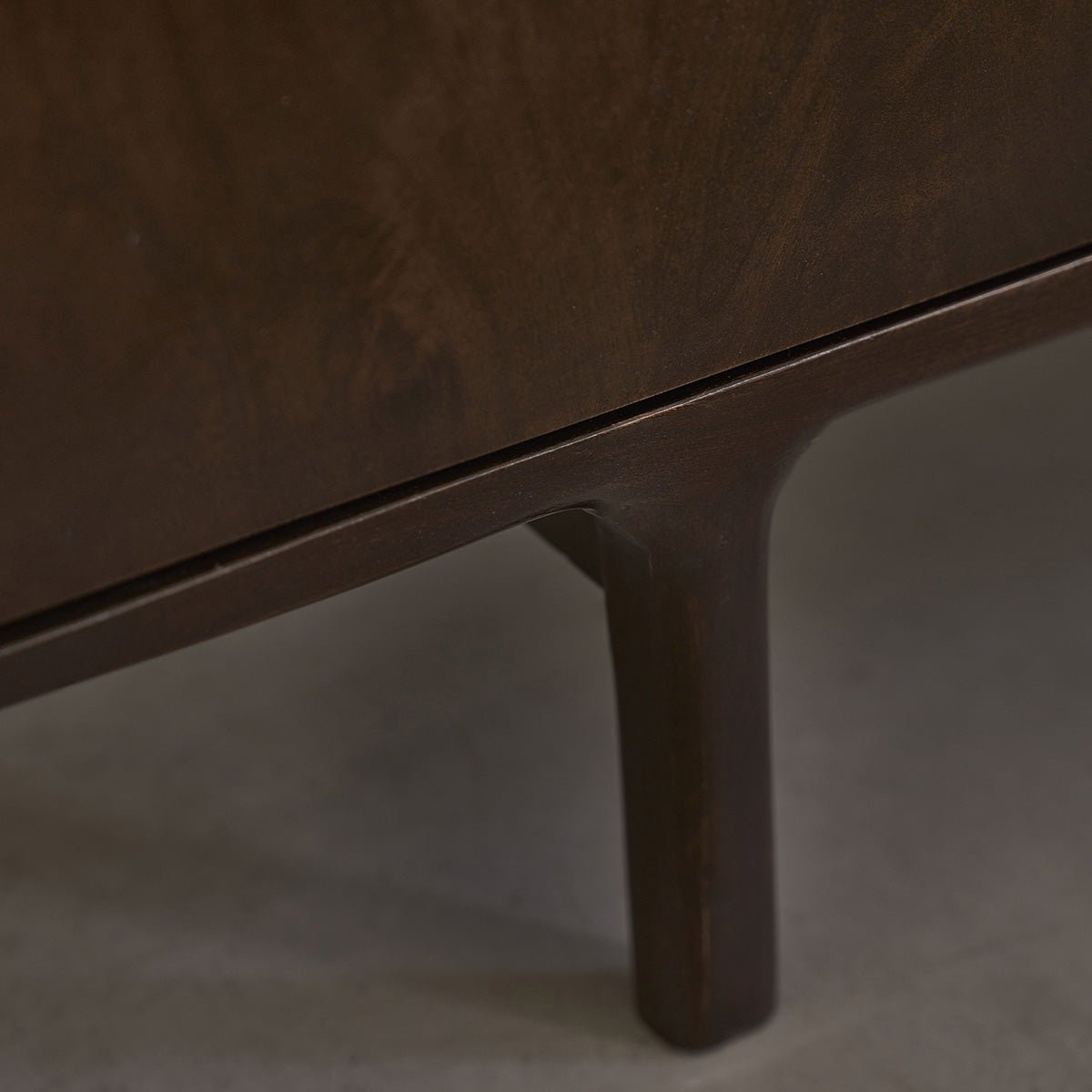 Buffet 3 portes en manguier massif 150 cm LAZARE couleur unique, BERAH GETAH