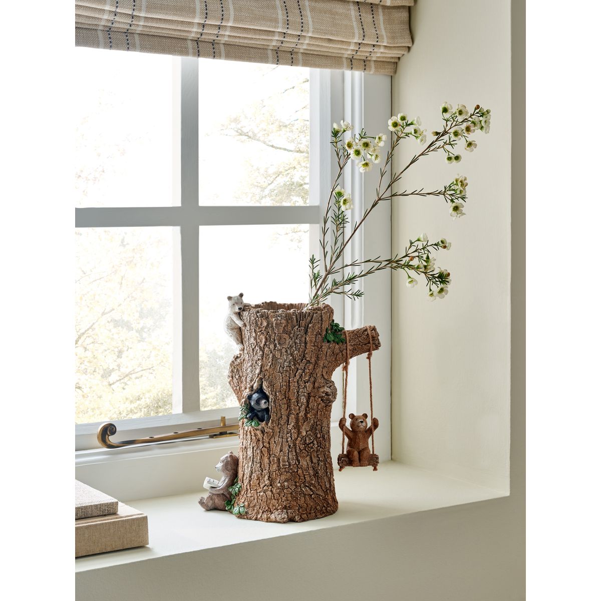 Vase tronc bertie bear and friends marron, NEXT
