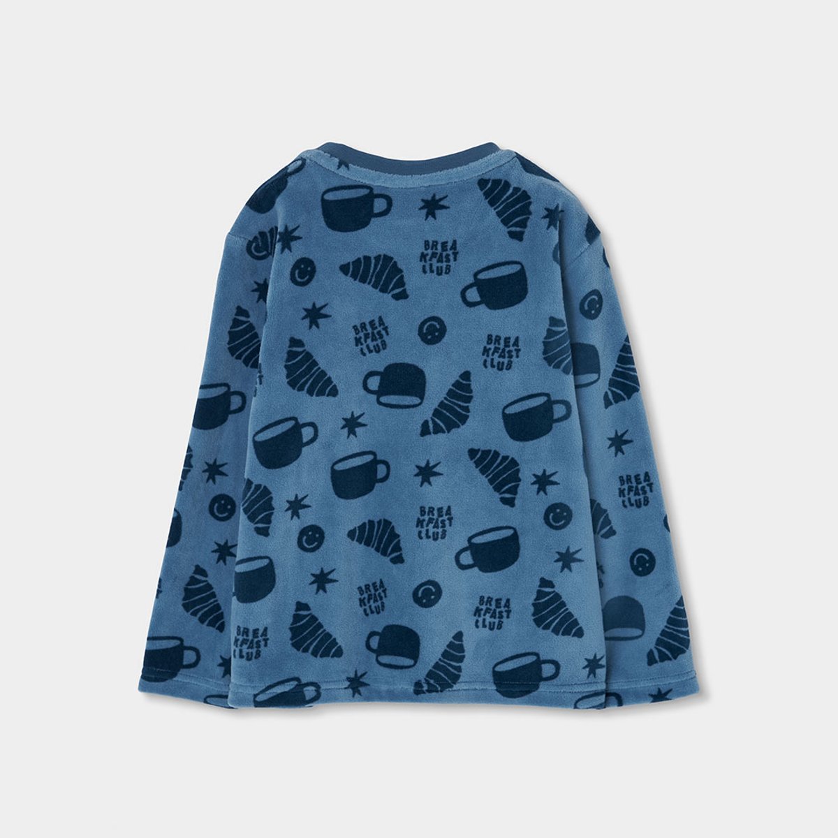 Pyjama molleton garçon imprimé croissants multicolore, BOBOLI