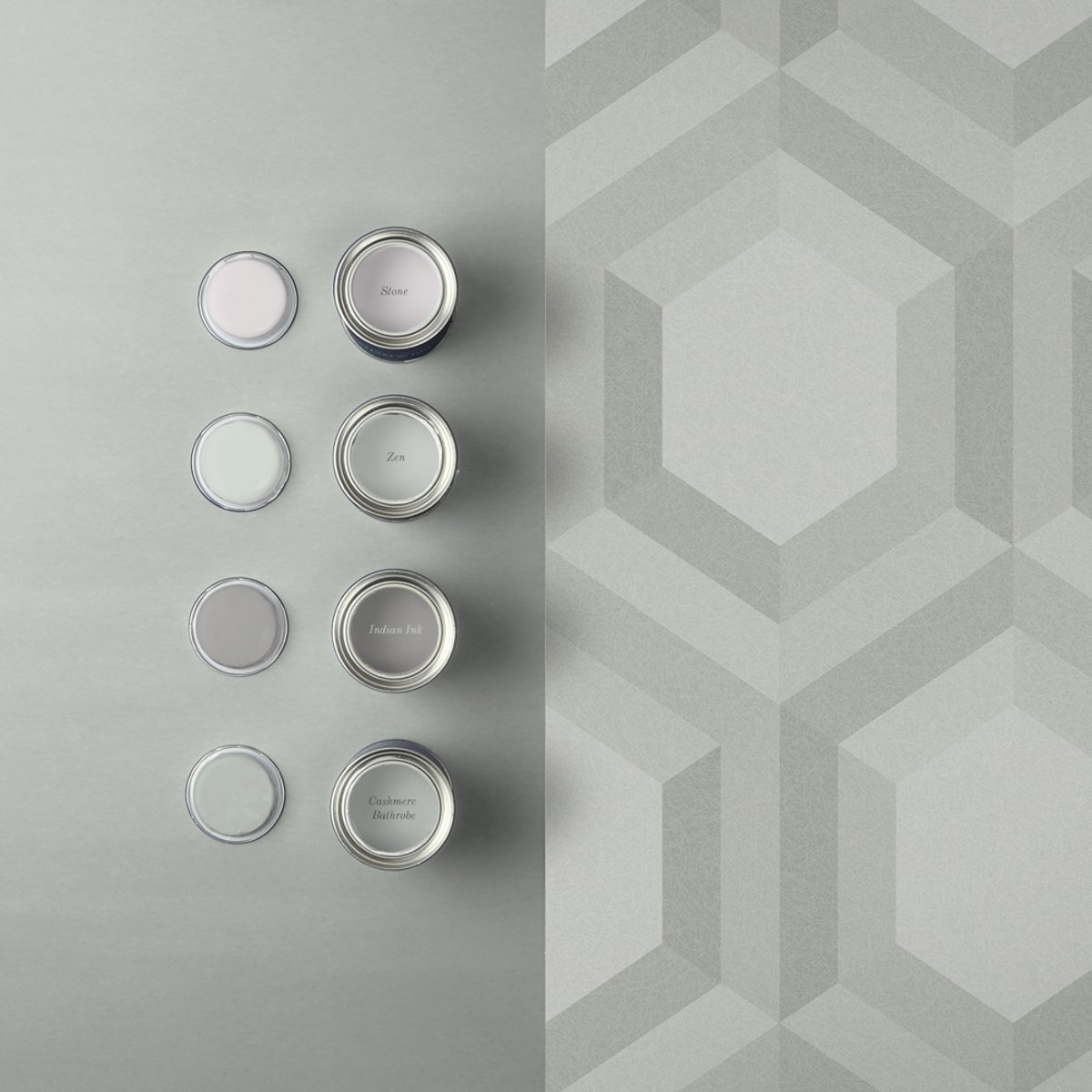 Papier peint Thales Zen gris, GRAHAM ET BROWN