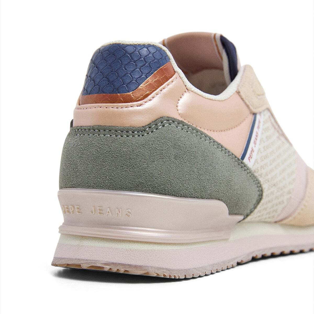 Baskets De Course Avec Logo Imprimé beige sable, PEPE JEANS