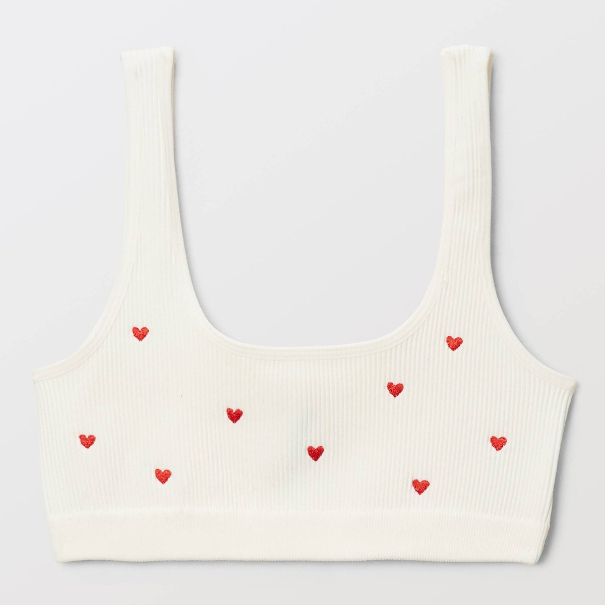 Brassière sans coutures DAISY avec broderie ecru, MONOPRIX