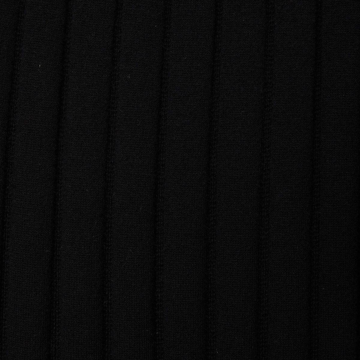 Jupe en maille à côtes noir, MONOPRIX