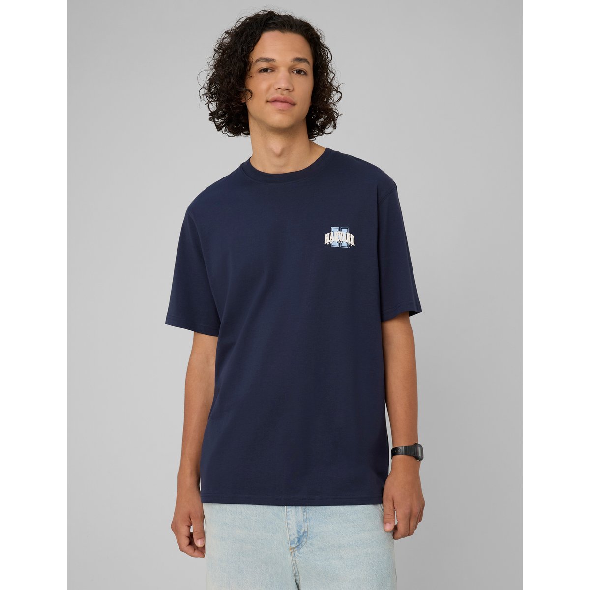 T-shirt licence harvard bleu foncé, BZB
