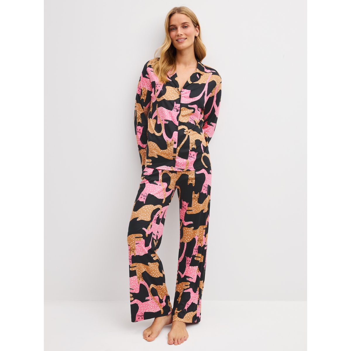 manches longues Modal SLEEP OVER M&M noir, CALIDA