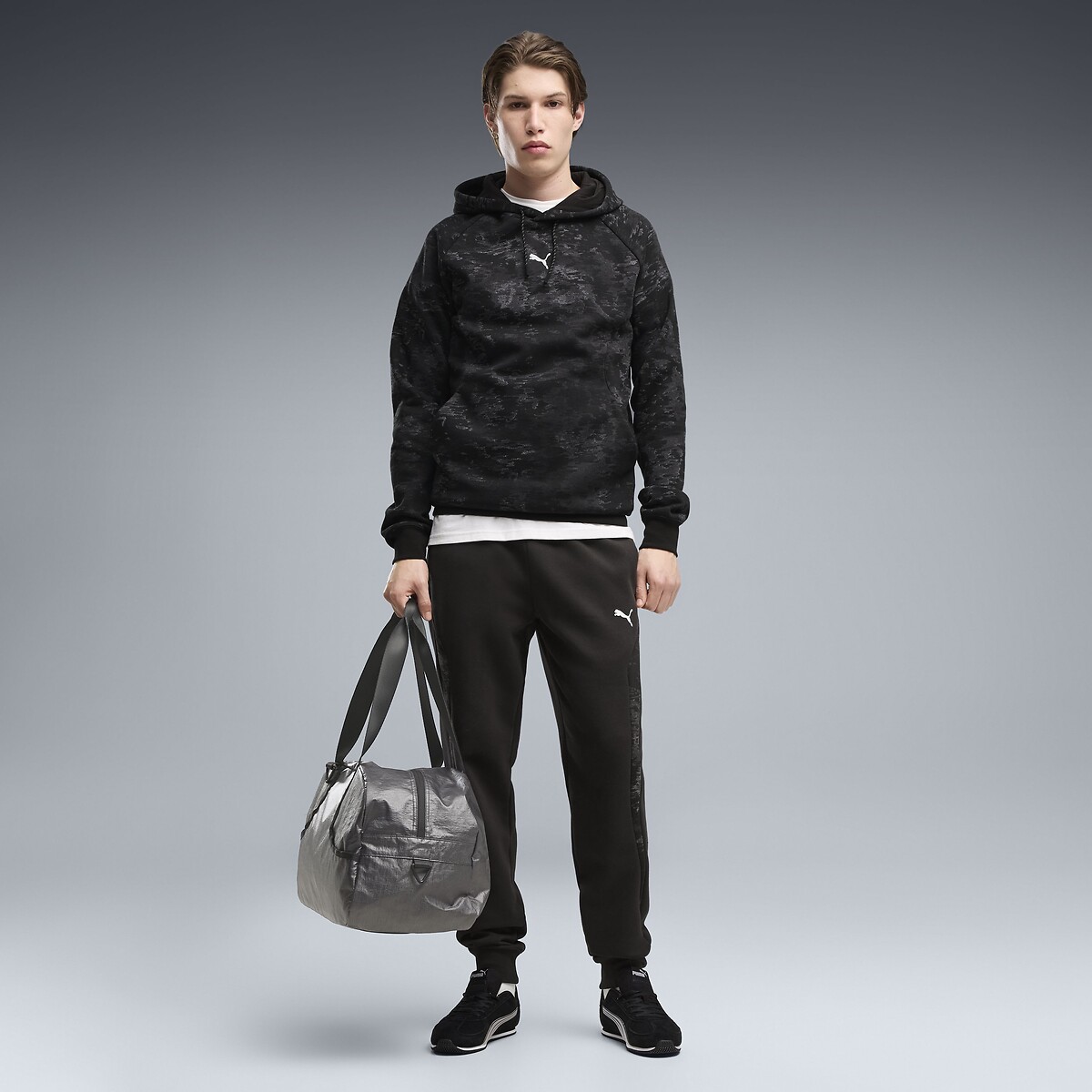 Sweat à capuche, Camo noir, PUMA