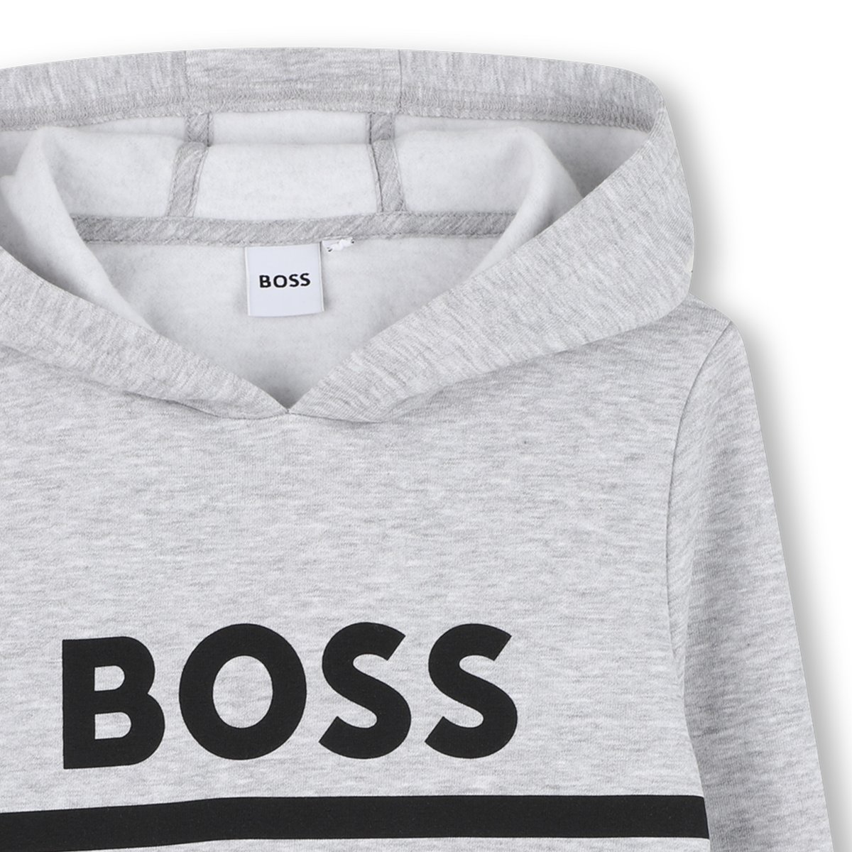 Sweat à capuche gris chine, BOSS KIDSWEAR