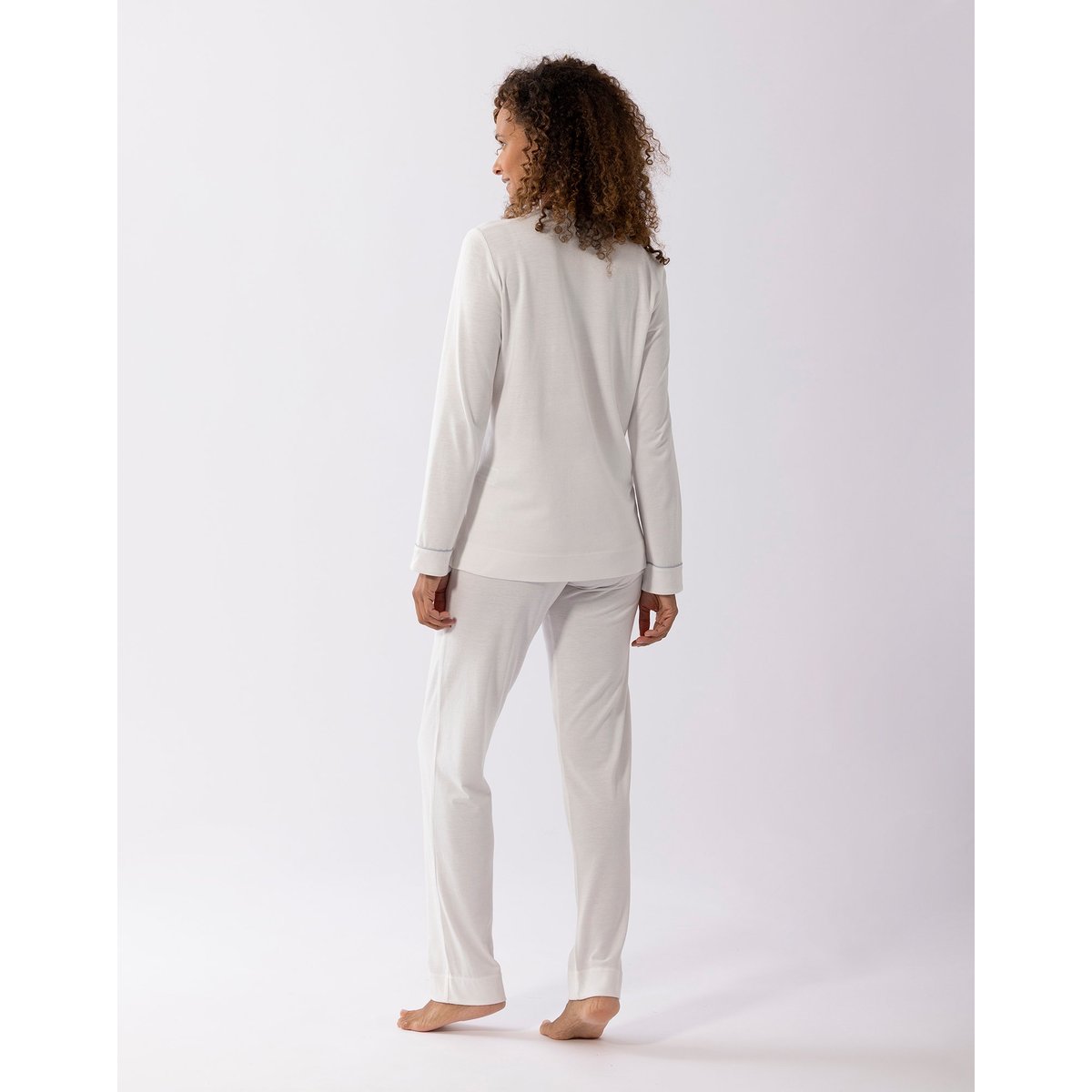 Pyjama en coton modal LES INTEMPORELLES A02 écru, LE CHAT