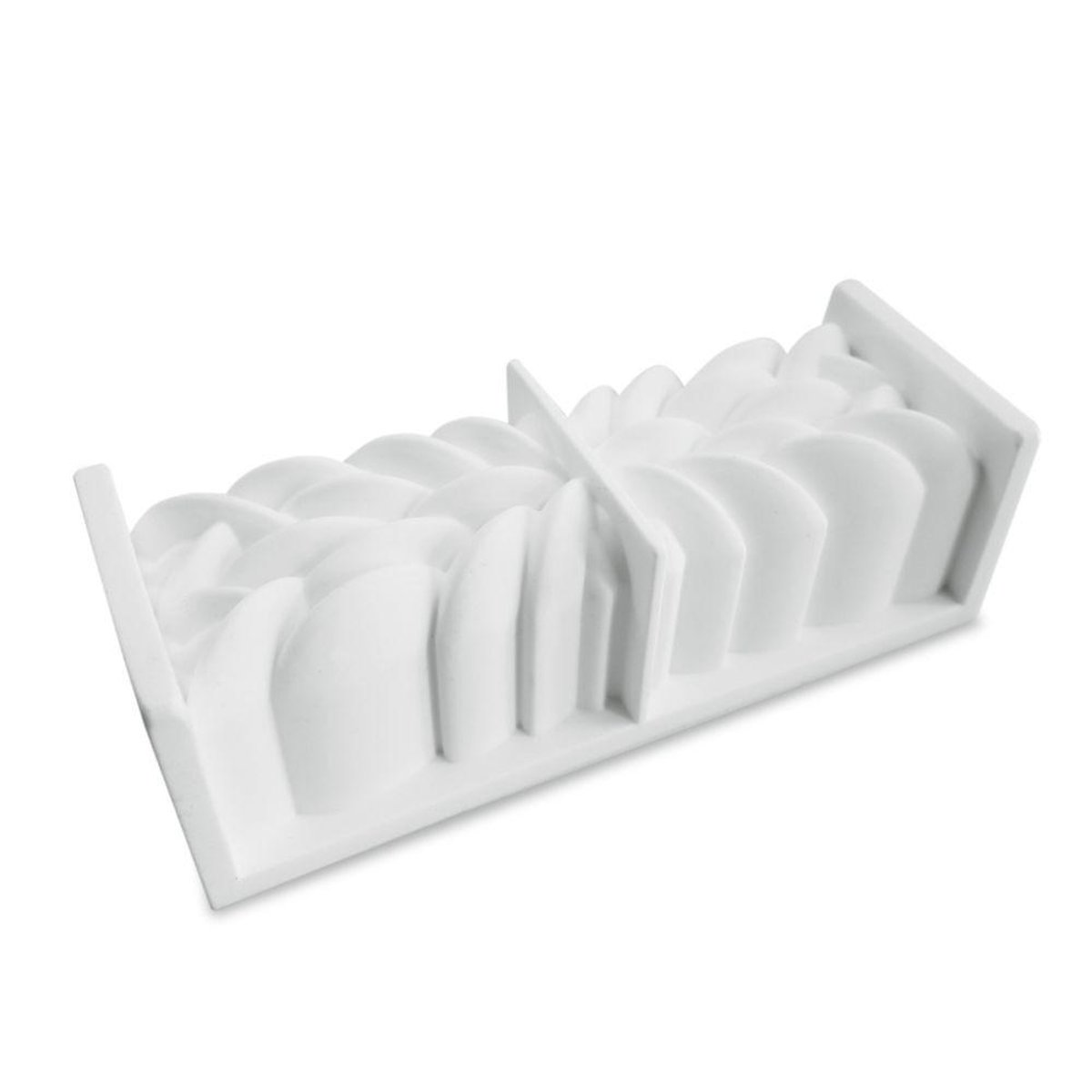 Moule Silicone Bûche 3D Instant blanc, SCRAPCOOKING