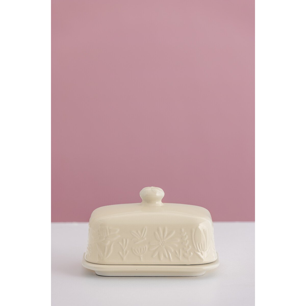 In The Meadow Butter Dish cream, MASON CASH