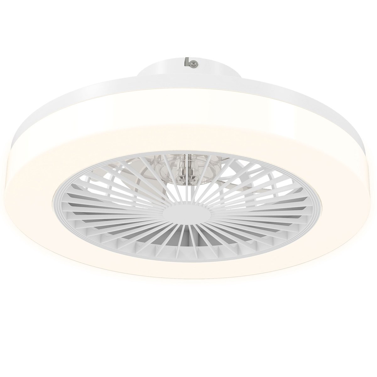 Ventilateur de plafond avec éclairage blanc, HOMCOM