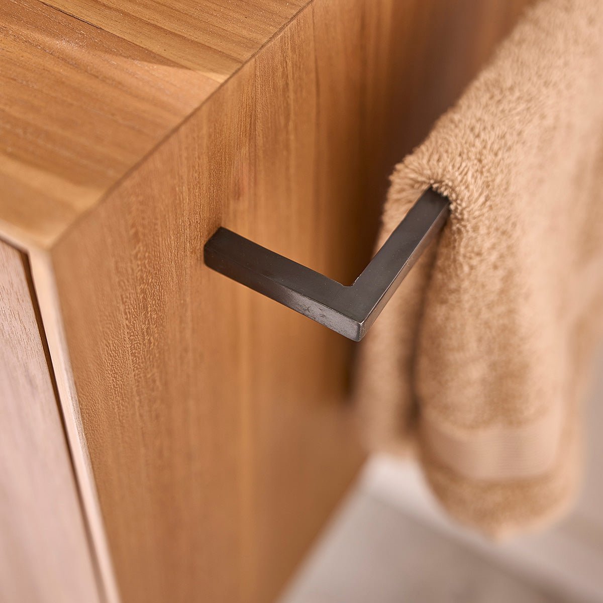 Lave main en teck massif 40 cm GUSTAVE naturel, BERAH GETAH