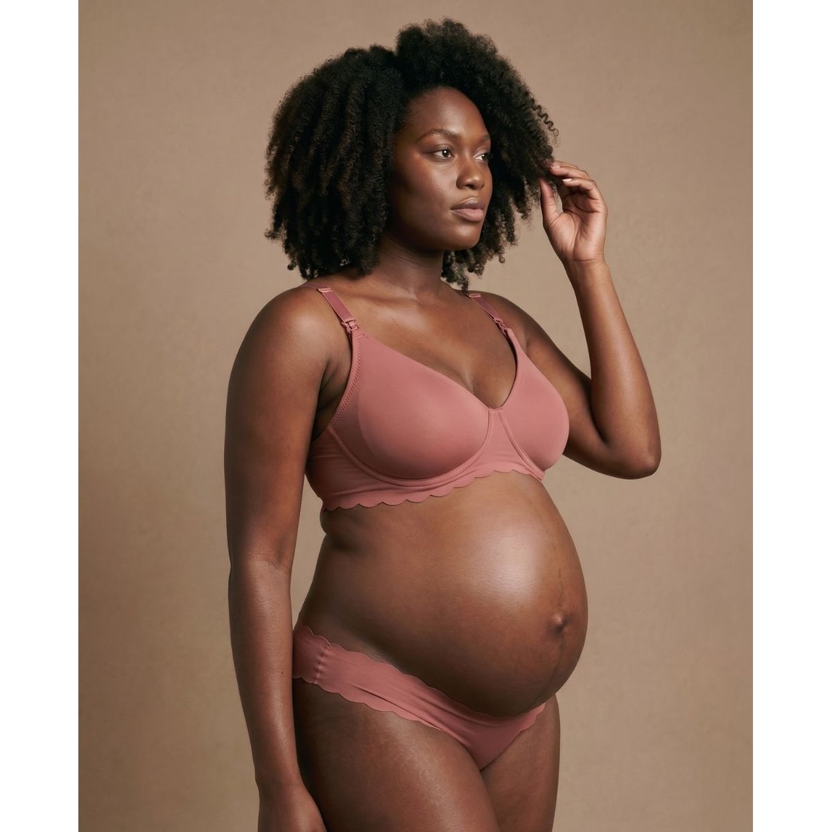 Soutien gorge de maternité et allaitement invisible Skin rose, CACHE COEUR