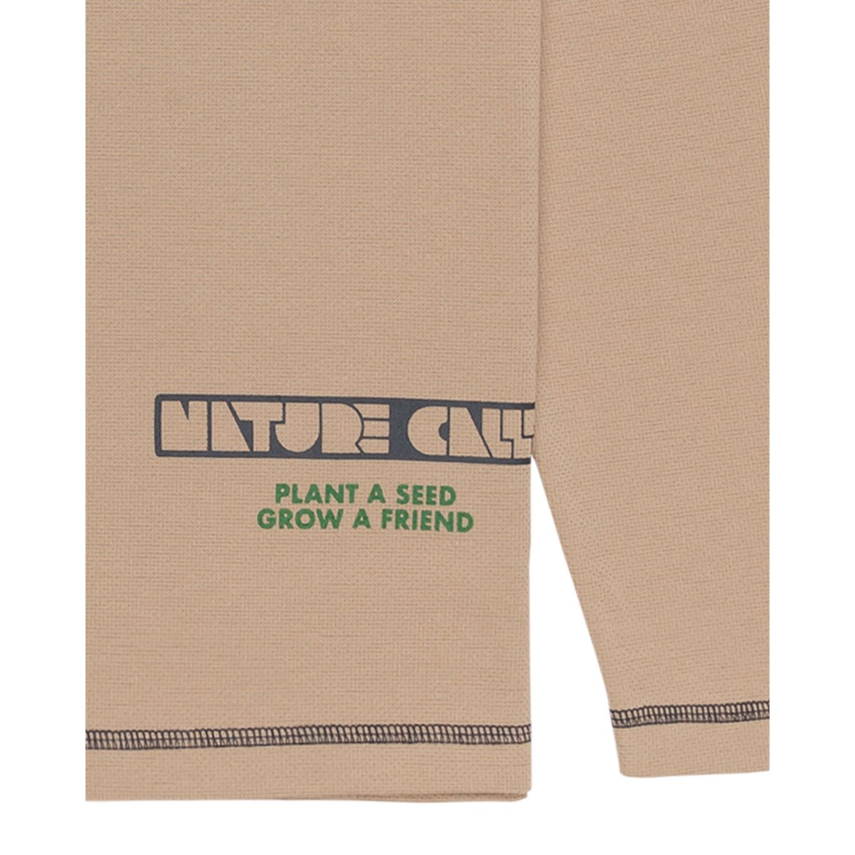 T-shirt à manches longues NATURE CALLS X ELEMENT GLOBE DRY beige silver mink, ELEMENT