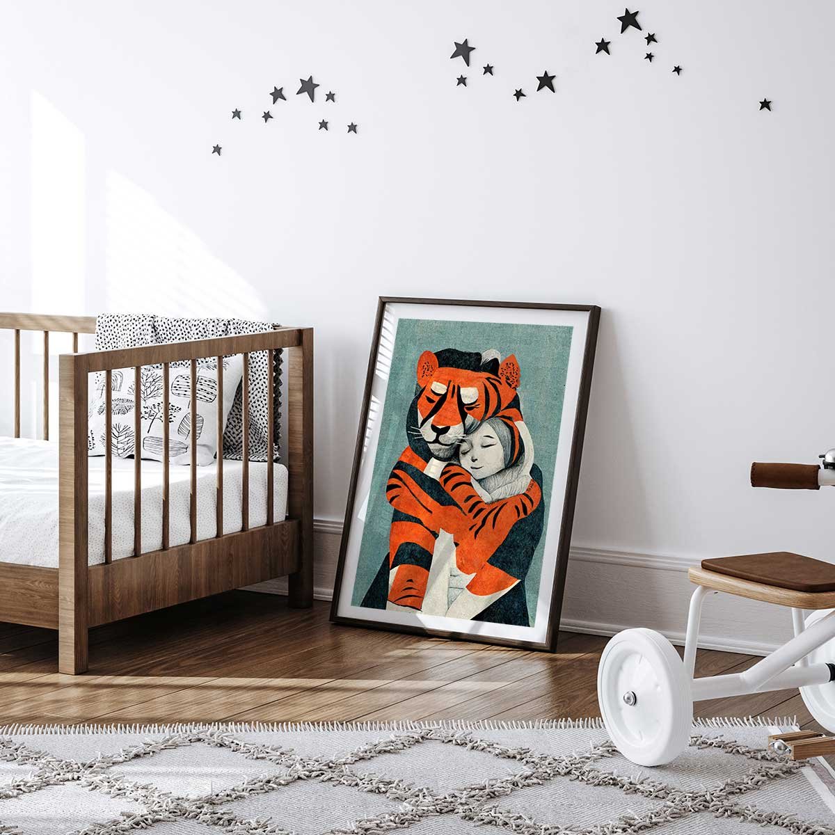 Affiche enfant mon tigre et moi affiche seule, HEXOA