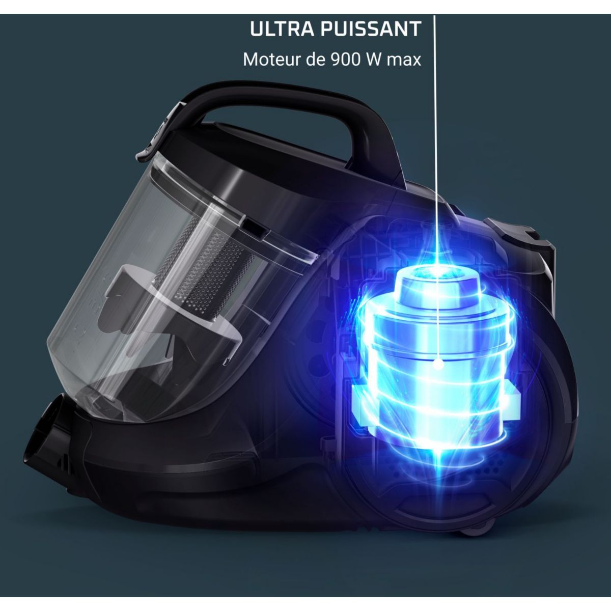 Aspirateur sans sac Swift Power Cyclonic RO2985EA noir, ROWENTA
