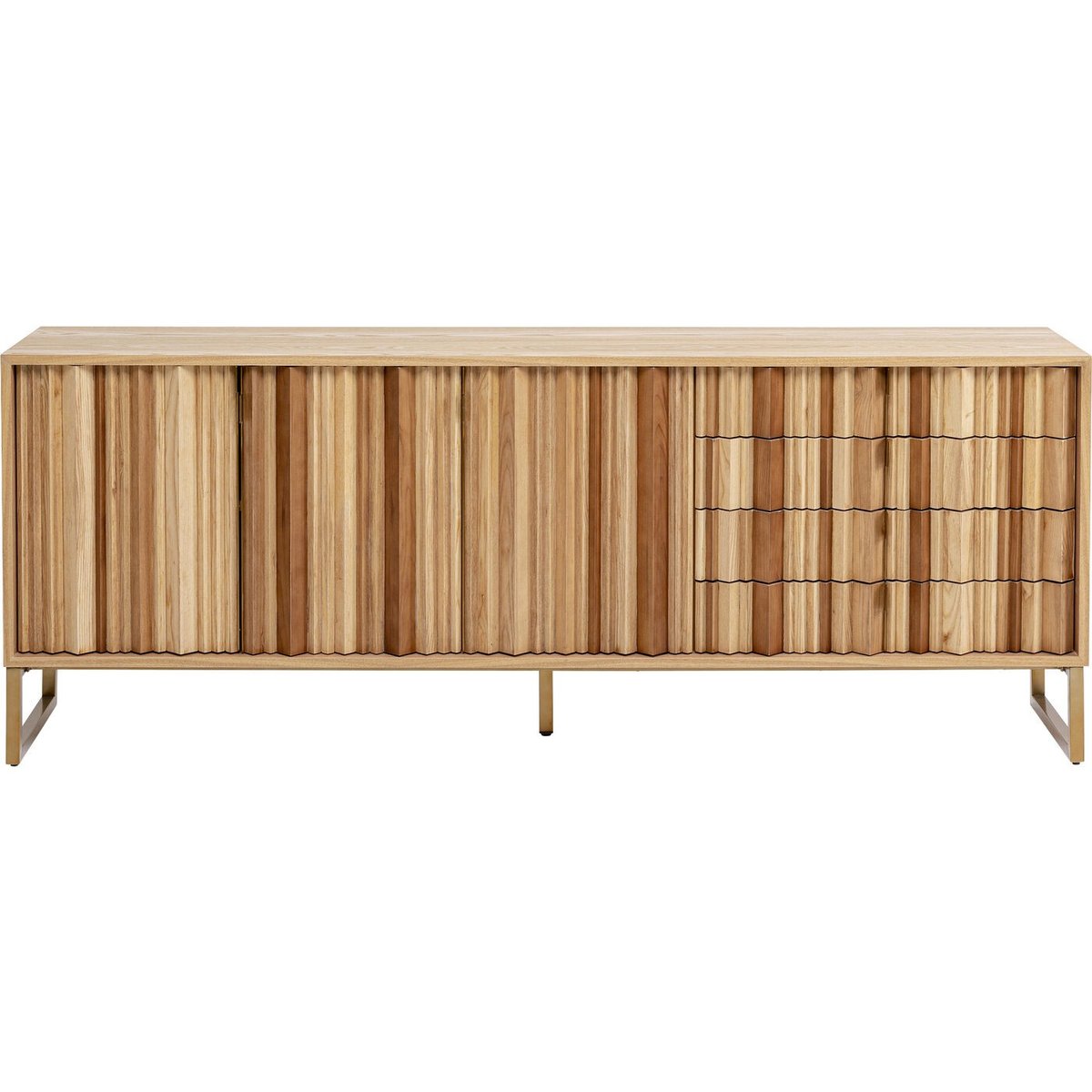 Buffet 3 portes 4 tiroirs, CONCERTINA bois, KARE DESIGN