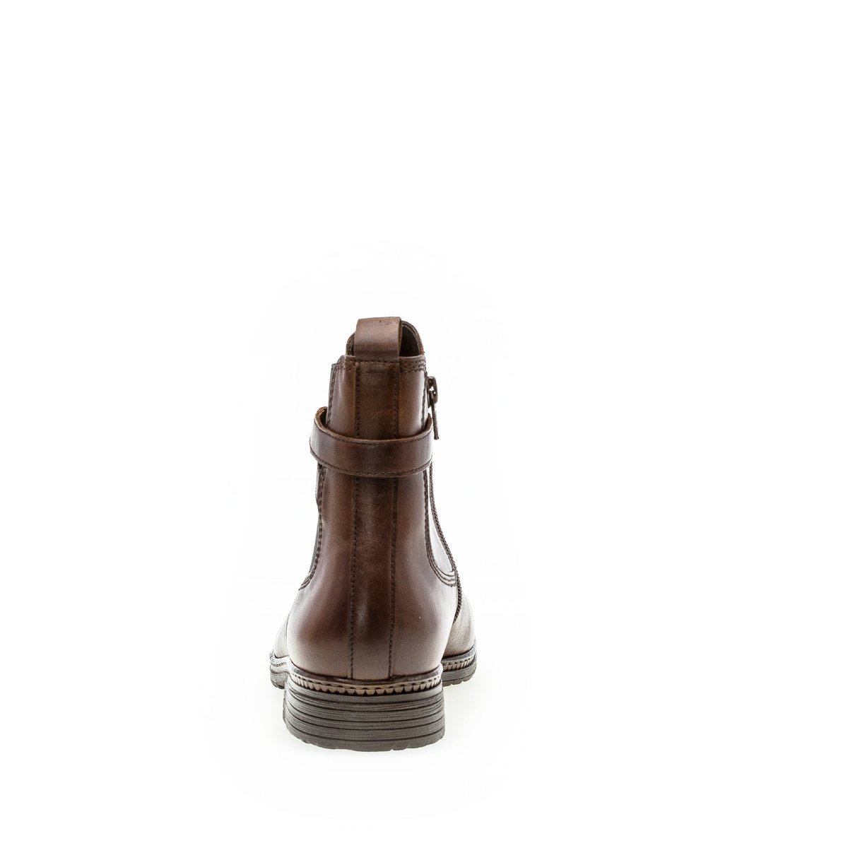 Bottines en cuir à talon décroché cognac, GABOR