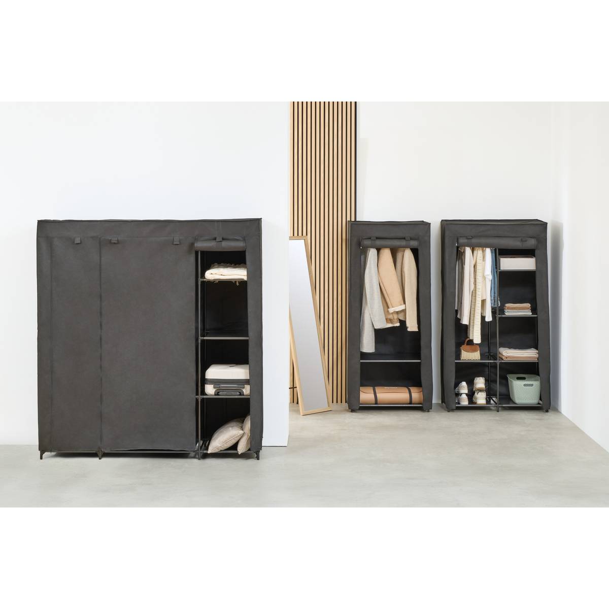 Penderie rectangulaire DRESSY noir, 5FIVE SIMPLY SMART