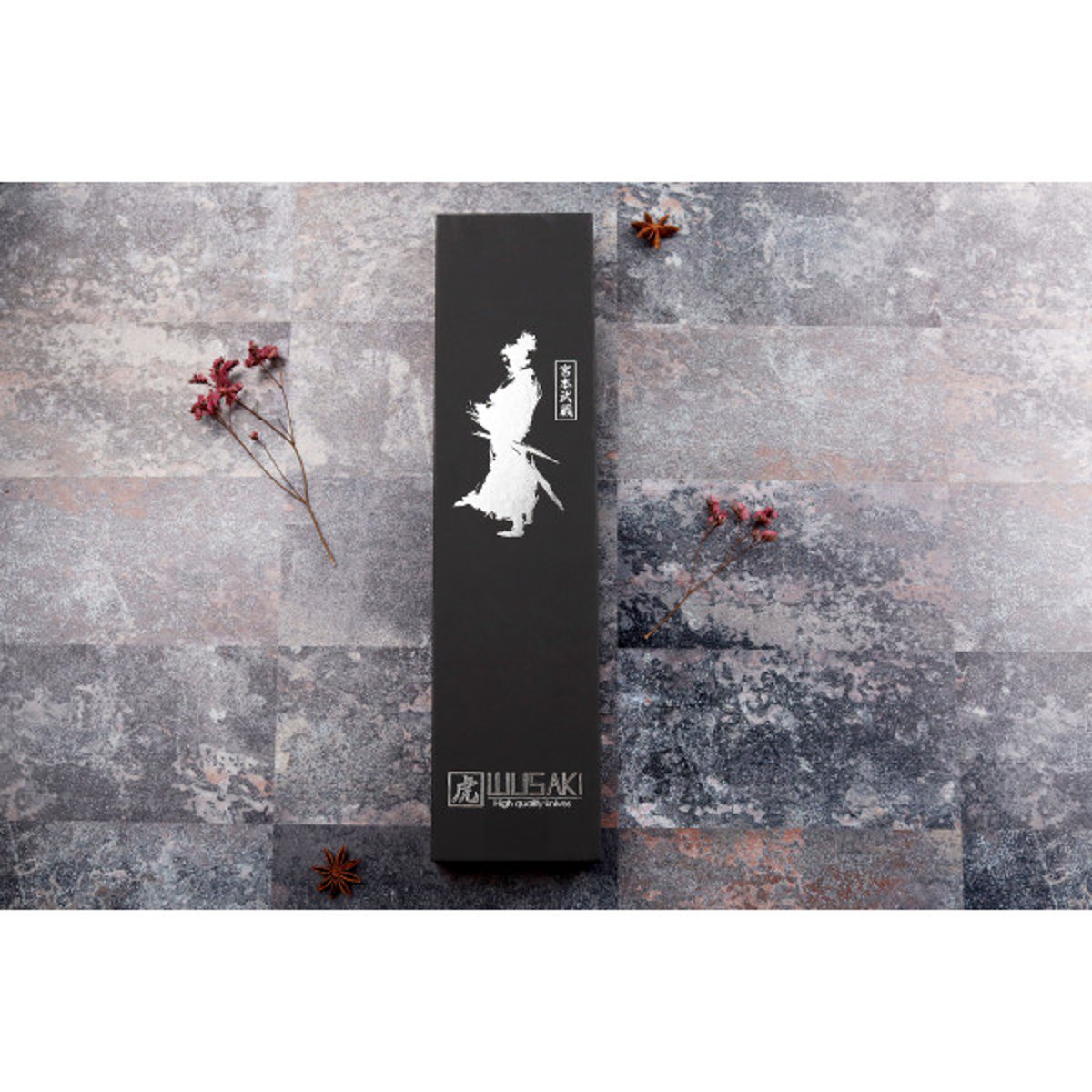 Couteau trancheur damas 10Cr 20cm v002237, WUSAKI
