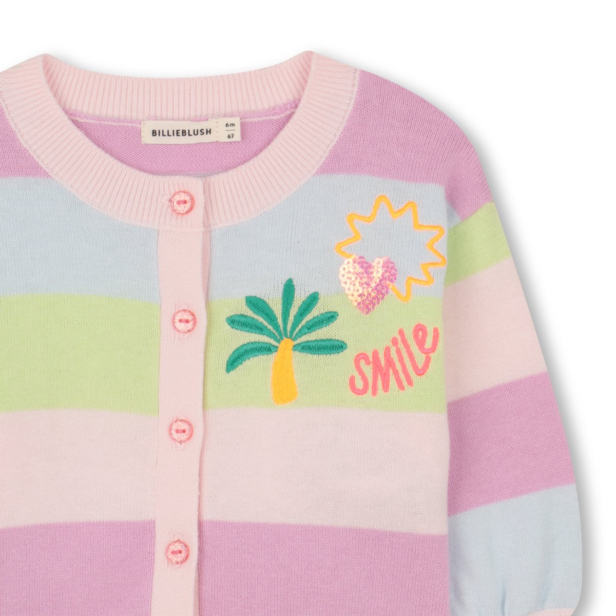 Sweat zippé à capuche multico, BILLIEBLUSH