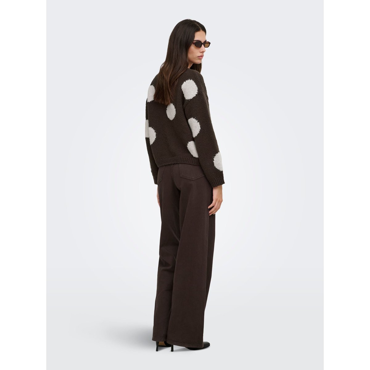 Pull En Maille marron - coffee bean 1, ONLY