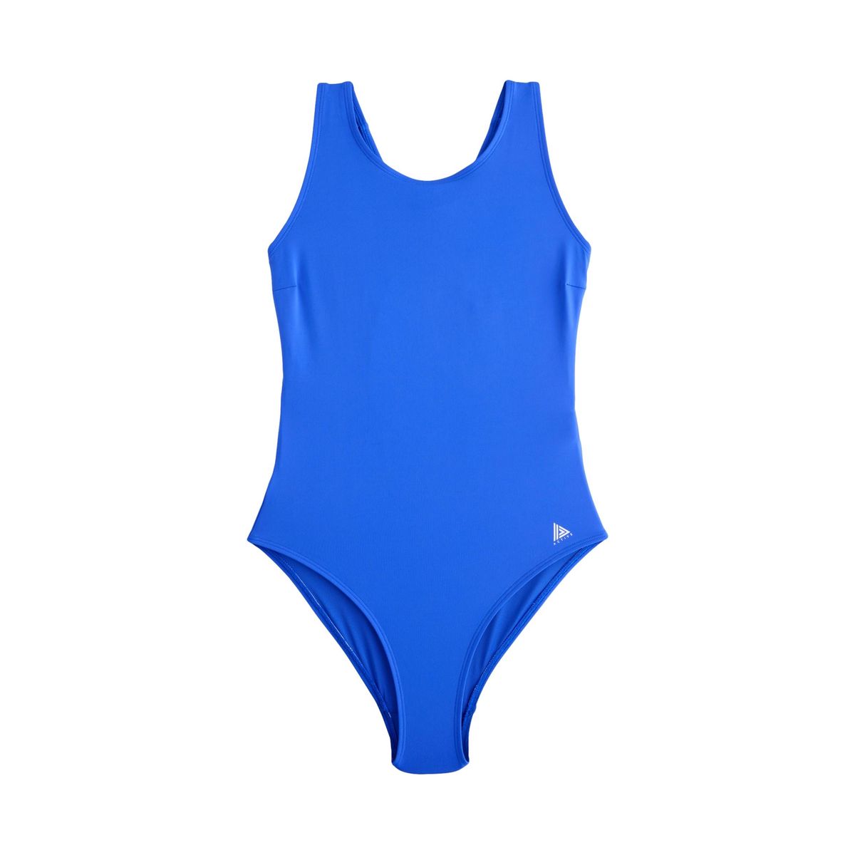 Maillot de bain à col montant effet sculptant bleu cobalt, NEXT
