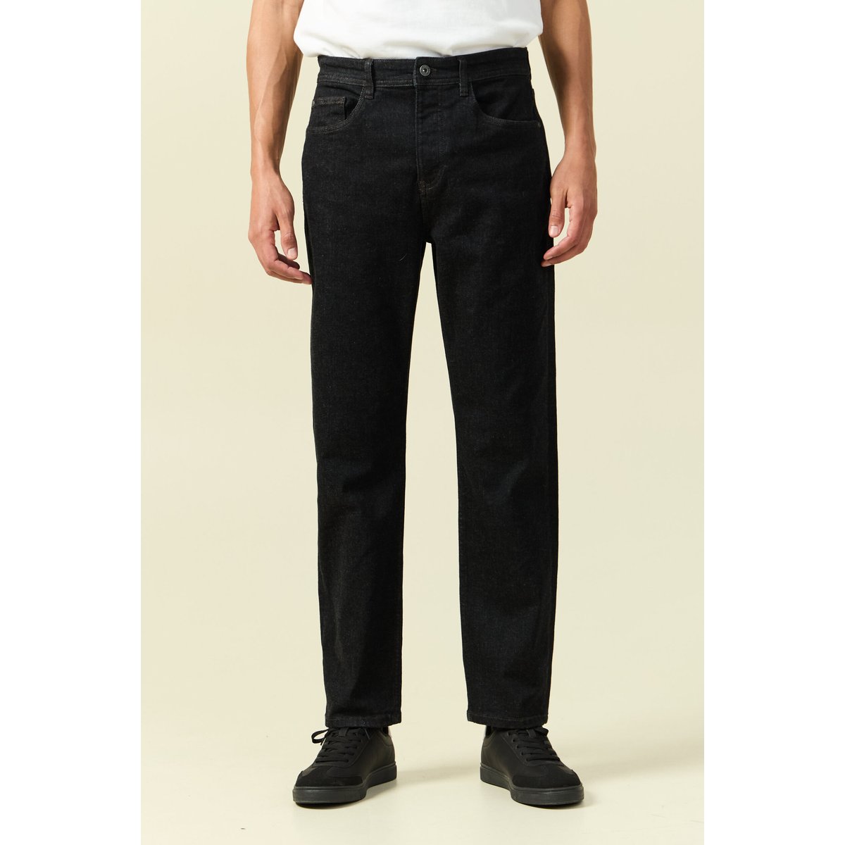 Jeans regular longueur 32 denim brut rinse, BONOBO