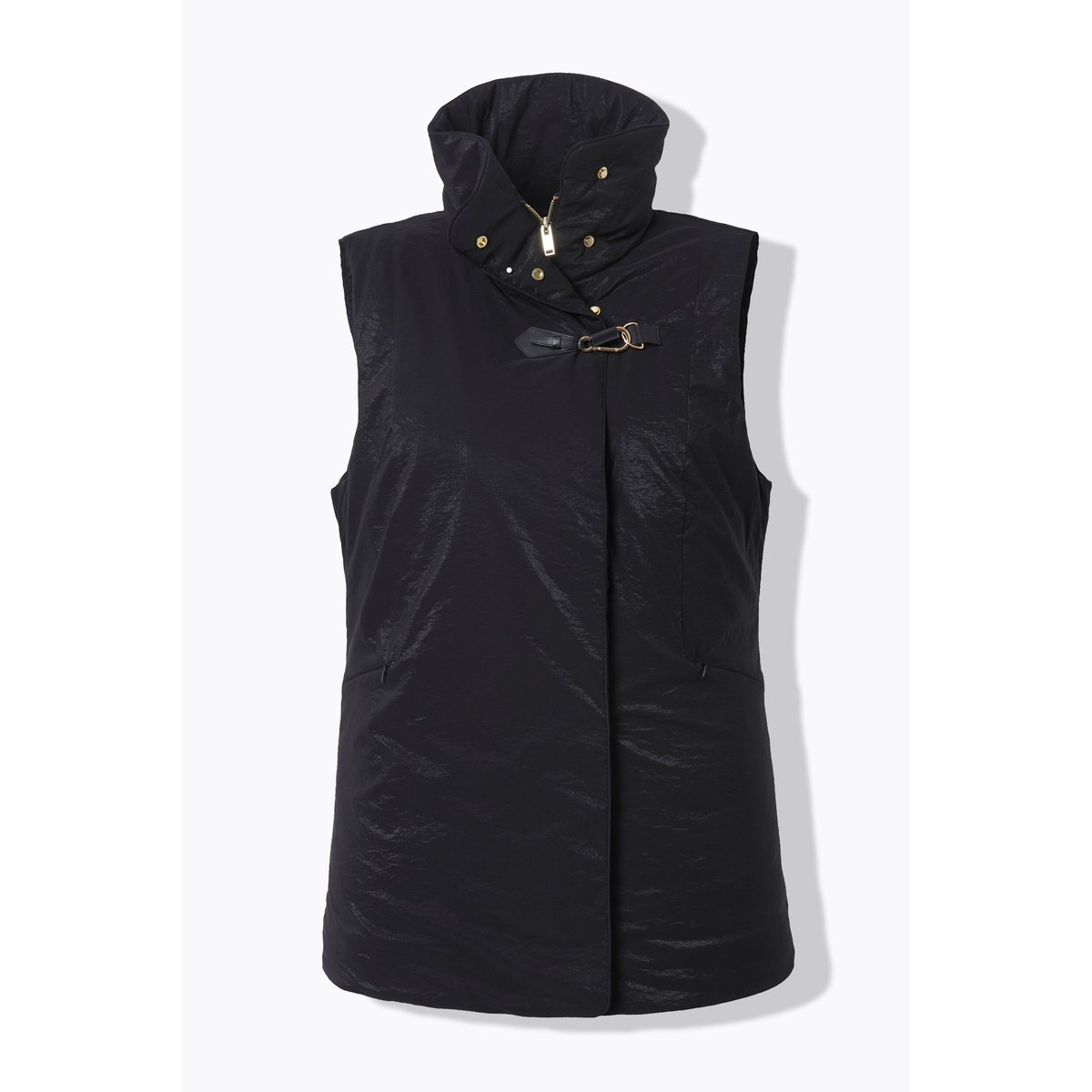 Gilet à fermeture décorée noir, ULLA POPKEN