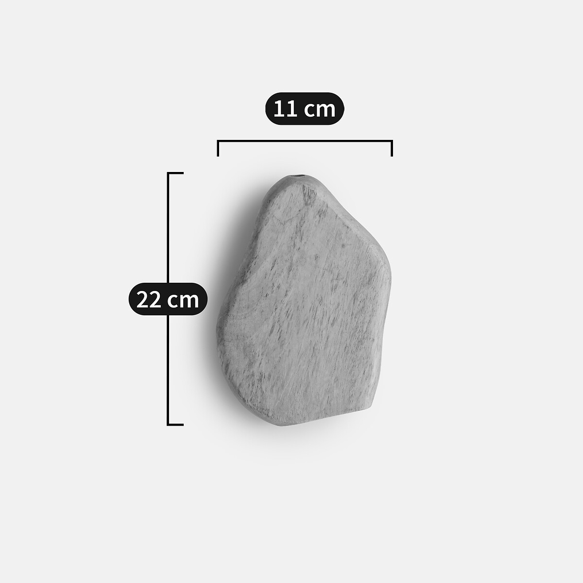 Jarrón decorativo de pared, madera de mango, 22 cm de altura, NALYA natural, LA REDOUTE INTERIEURS